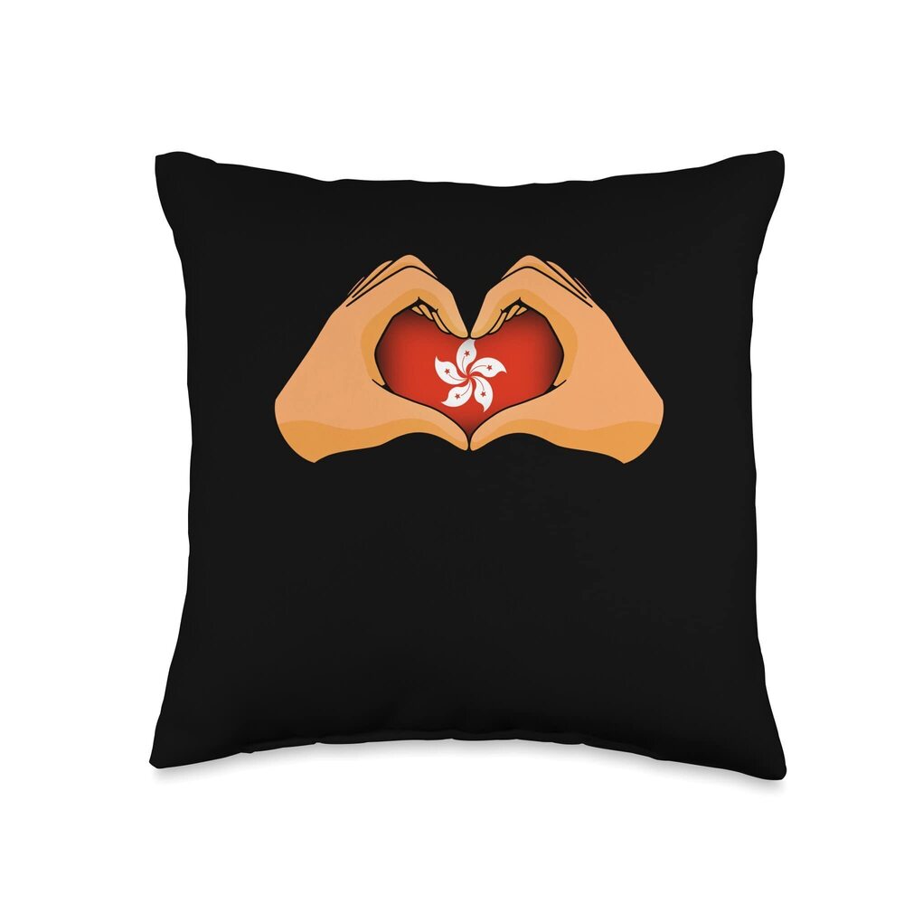 7981 Hong Kong Throw Pillow, 16x16, Multicolor